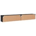 vidaXL TV skrinky s LED svetlami 2 ks čierne 100x30x30 cm