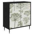 vidaXL Servírovacia skriňa GOTHA Čierny dub 69 x 33 x 76 cm