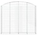 vidaXL Oblúkový gabionový kôš 200x30x160/180 cm pozinkované železo