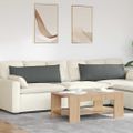 vidaXL Vankúše na pohovku 2 ks látka Tmavo šedá 120 x 40 cm