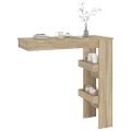 vidaXL Nástenný barový stôl sonoma 102x45x103,5 cm spracované drevo