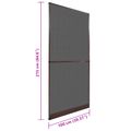 vidaXL Hinged Hmyzová sieť Hnedá a čierna 100 x 215 cm