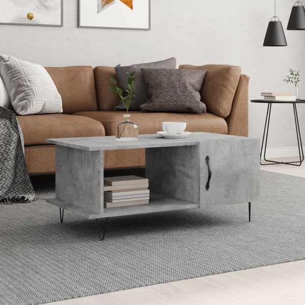 vidaXL Konferenčný stolík betónovo sivý 90x50x40 cm kompozitné drevo