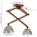 vidaXL Závesná lampa 25 W starožitná strieborná 29x18x85 cm E27