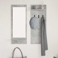 vidaXL Vešiak na stenu Nástenná montáž Betónová šedá 70 x 10 x 90 cm