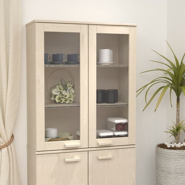 vidaXL Nadstavec na komodu HAMAR, medovo hnedý 85x35x100 cm, borovica