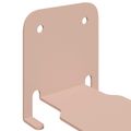 vidaXL Neviditeľná plávajúca polica 4 ks Ružová 6 x 11 x 6,5 cm