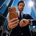Puzdro Luxgrip Mag pre iPhone 17 Pro 6,3'' oranžová