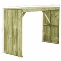 vidaXL Barový stôl 170x60x110 cm, impregnovaná borovica