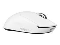 Myš - herná - optická - 5 tlačidiel - bezdrôtová - 2,4 GHz - prijímač USB Logitech LIGHTSPEED - biela
