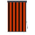 vidaXL Vonkajšia zatemňovacia roleta 100x250 cm oranžová a hnedá