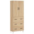 vidaXL Vysoká skrinka dub sonoma 69,5x34x180 cm spracované drevo