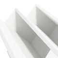 vidaXL Regál na časopisy Biela 65 x 53 x 28,5 cm Kompozitné drevo
