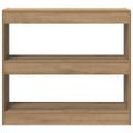 vidaXL skrinka na knihy/izbový prepážka Artisan Dub 80x30x72 cm