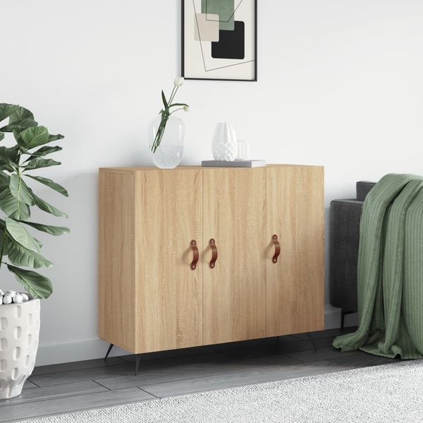 vidaXL Komoda dub sonoma 90x34x80 cm kompozitné drevo
