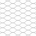 vidaXL Hexagonálny plot s stĺpom 25 x 1 m PVC potiahnutá oceľ Sivá