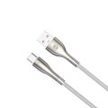 Kábel Forever Sleek USB - USB-C 1,0 m 3A biely