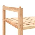 vidaXL Regál na topánky z masívneho orechového dreva 69x26x81 cm