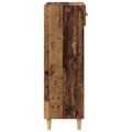 vidaXL Skriňa na topánky 60 x 35 x 105 cm Kompozitné drevo Staré drevo