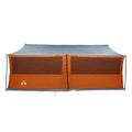 vidaXL Rodinný stan so strechou Šedá a oranžová 600 x 400 x 268 cm