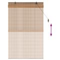 vidaXL Roleta Hnedá 110 x 160 cm Bambus