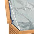 vidaXL Záhradný úložný box s vreckom 200x50x55 cm masívny teak