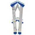 vidaXL 2-stupňový hliníkový obojstranný rebrík 44 cm
