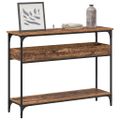 vidaXL Konzolový stôl Staré drevo 100 x 29 x 75 cm Kompozitné drevo