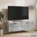 vidaXL Nástenná TV skrinka Nástenný Betónovo sivá 98 x 41 x 30 cm