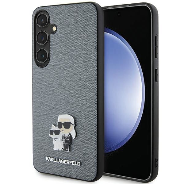 Obal Karl Lagerfeld pre Samsung Galaxy S24 Plus KLHCS24MPSAKCMPG sivý HC SAFFIANO KC PIN