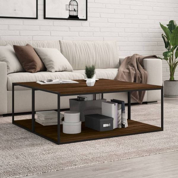 vidaXL Nástenné police 4 ks hnedý dub 100x50x1,5 cm kompozitné drevo