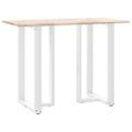 vidaXL Nohy barového stola v tvare T, 2 ks, biele, 60x35x(100-101) cm, oceľové