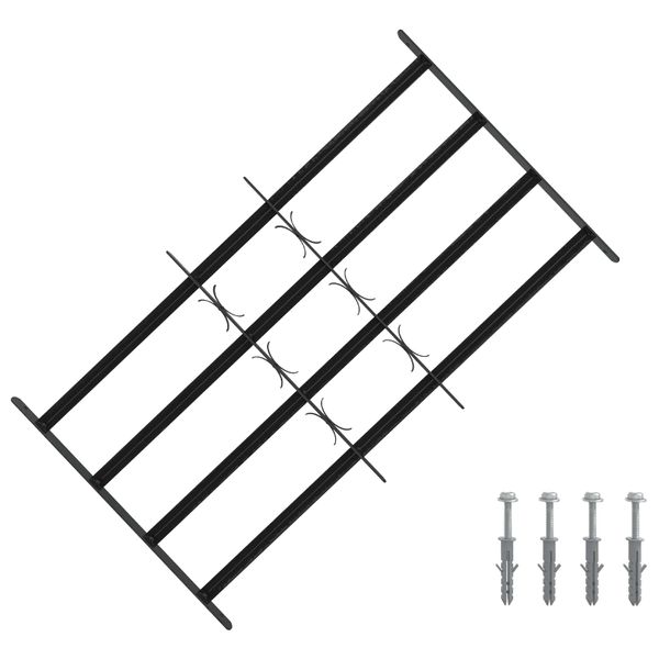 vidaXL Bezpečnostné mreže na okná so 4 priečnymi tyčami 3 pcs