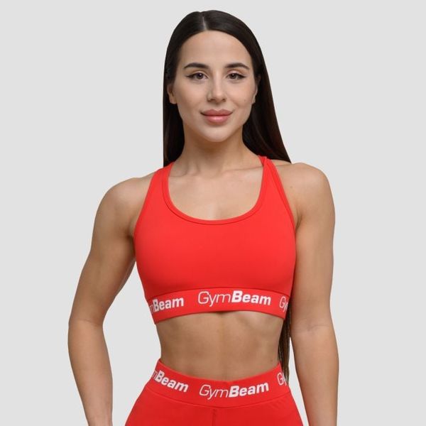 Športová podprsenka Simple Rouge Red - GymBeam, veľkosť S, veľkosť oblečenia S