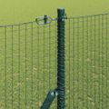 vidaXL Zváraná drôtená ohrada na upevnenie 25 x 1,6 m Zelená Sieťovina