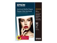 Matný - Super A3/B (330 x 483 mm) - 192 g/m² - 50 listov papier - pre SureColor SC-P700, P7500, P900, P9500, T2100, T3100, T3400, T3405, T5100, T5400, T5405
