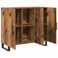 vidaXL Servírovacia skriňa Staré drevo 90 x 34 x 80 cm