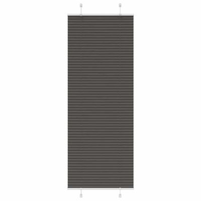 vidaXL plisovaná roleta čierna 80x200 cm Šírka látky 79,4 cm