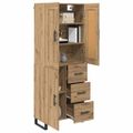 vidaXL Highboard 2 ks Remeselný dub 69,5 x 34 x 180 cm