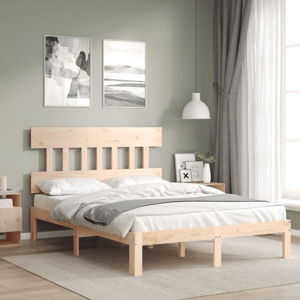 vidaXL Posteľ bez matraca 140x200 cm masívna borovica
