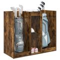 vidaXL Golfová skriňa Jednofarebný Dymová dub 102 x 45 x 85,5 cm