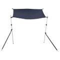 vidaXL Tieniaci nadstavec v tvare T biele 170x208x(115-183) cm