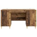 vidaXL Stôl Staré drevo 142,5 x 50 x 75 cm Kompozitné drevo