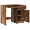 vidaXL Stôl staré drevo 86x49x76 cm kompozitné drevo