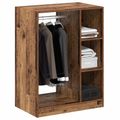 vidaXL Šatná skriňa Staré drevo 77 x 48 x 102 cm Kompozitné drevo