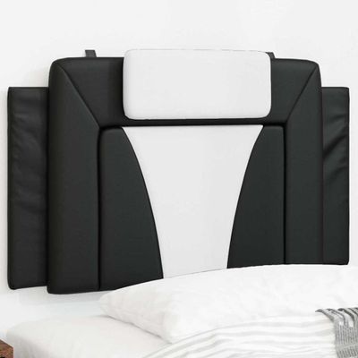 vidaXL Vankúš na čelo postele Viana čierno-biely 80 cm umelá koža