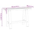 vidaXL Konzolový stolík NOAIN Nohy v tvare A 120x30x75 cm