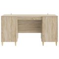 vidaXL Stôl Dub sonoma 142,5 x 50 x 75 cm Kompozitné drevo
