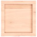 vidaXL Kúpeľňová doska 40x40x(2-4) cm neošetrený masív