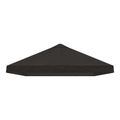 vidaXL Kryt na altánkovú strechu 6 x 3 m Antracitová Polyester 190 gsm